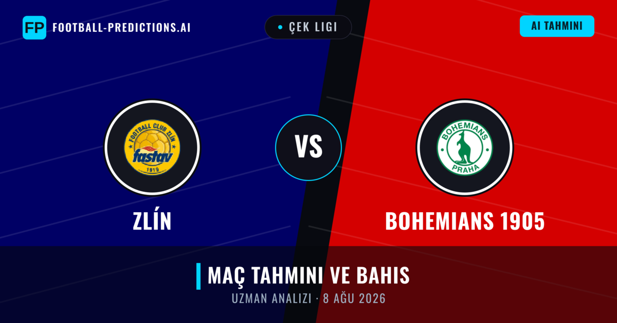 Zlín - Bohemians 1905 — maç tahmini ve önizleme