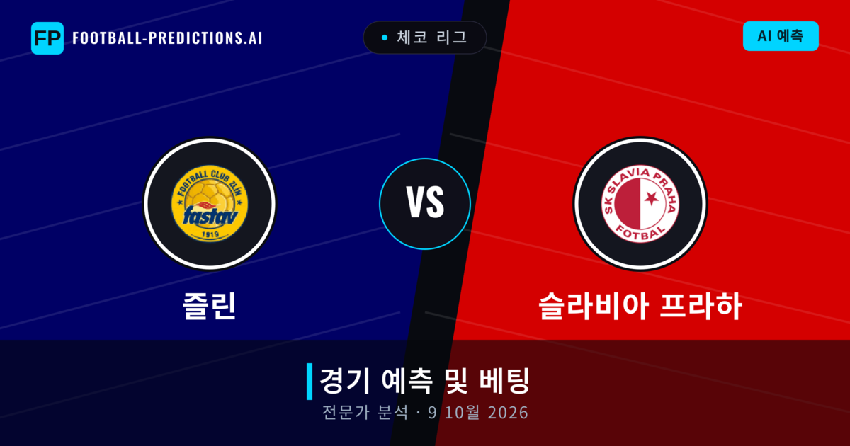 즐린 대 슬라비아 프라하 — 경기 예측 및 프리뷰