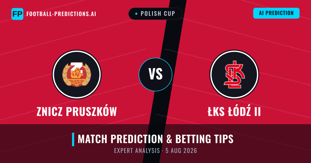 Znicz Pruszków vs ŁKS Łódź II — match prediction & preview