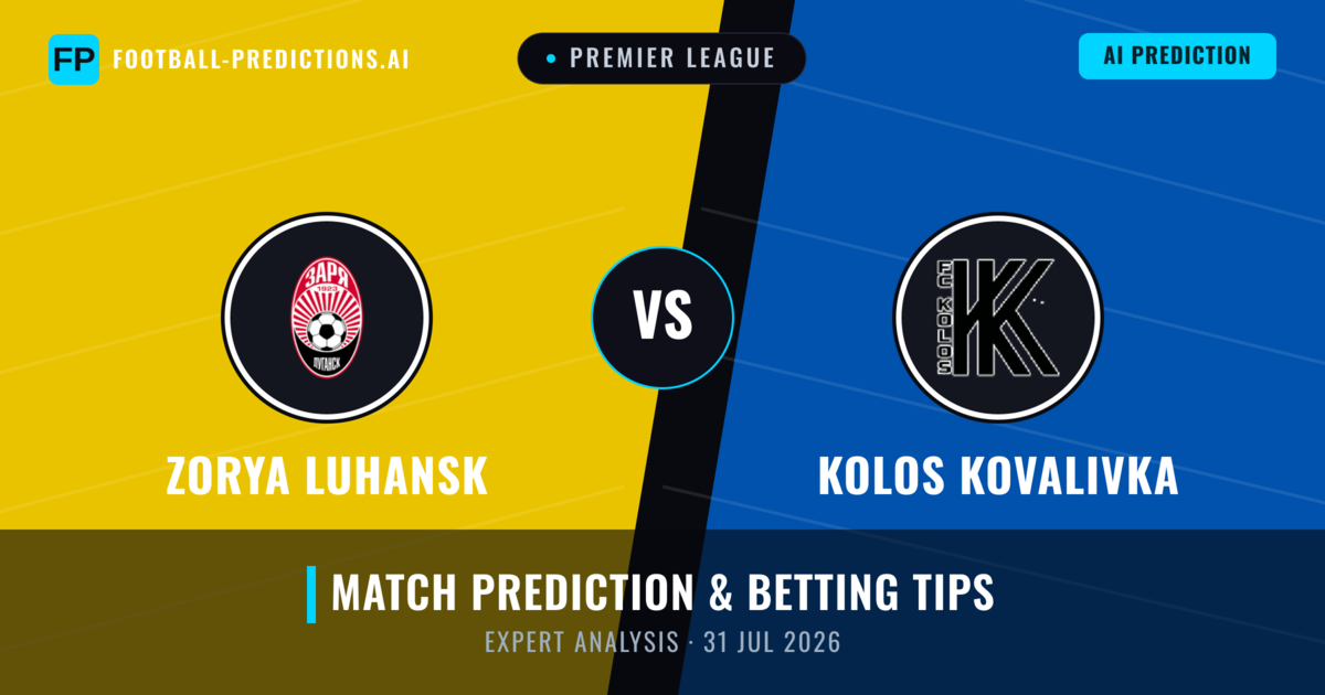 Zorya Luhansk vs Kolos Kovalivka — match prediction & preview