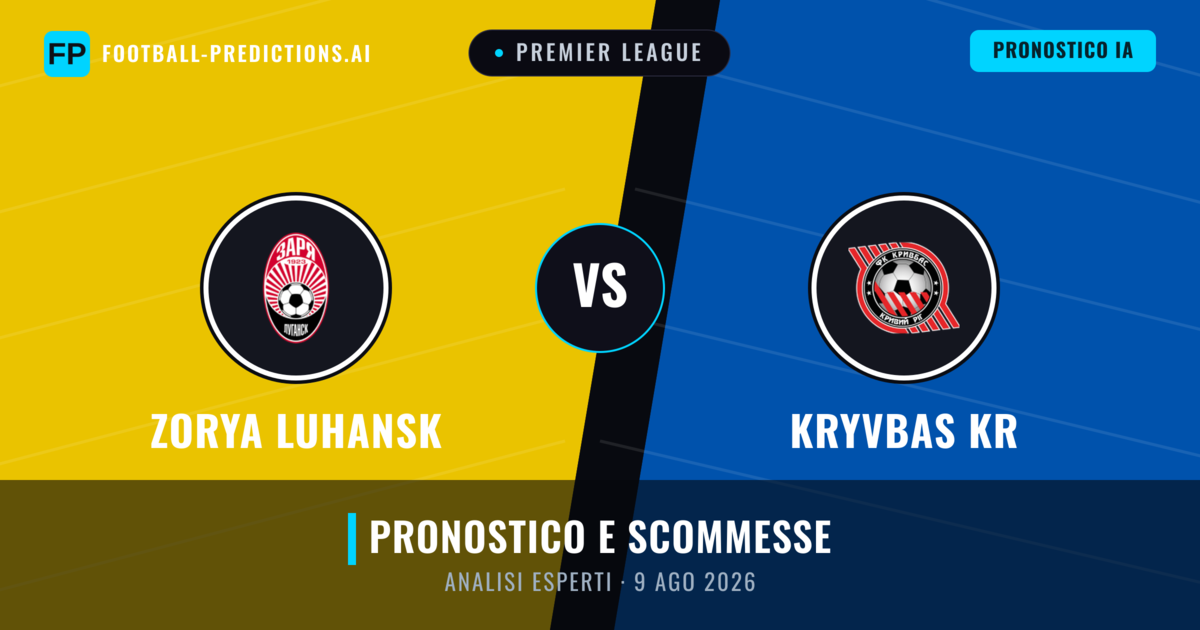 Zorya Luhansk vs Kryvbas KR — pronostico e anteprima del match