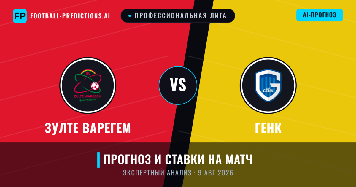 Зулте Варегем – Генк — прогноз и превью матча