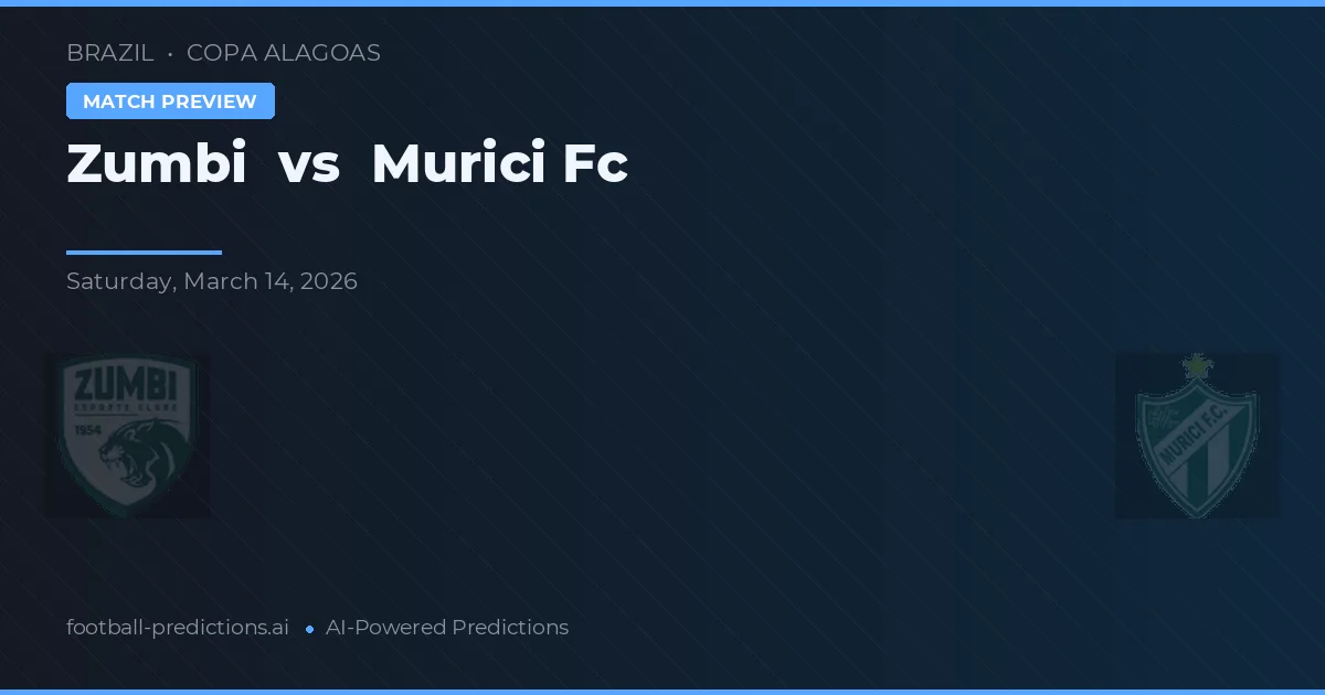 Zumbi vs Murici FC — pronostico e anteprima del match