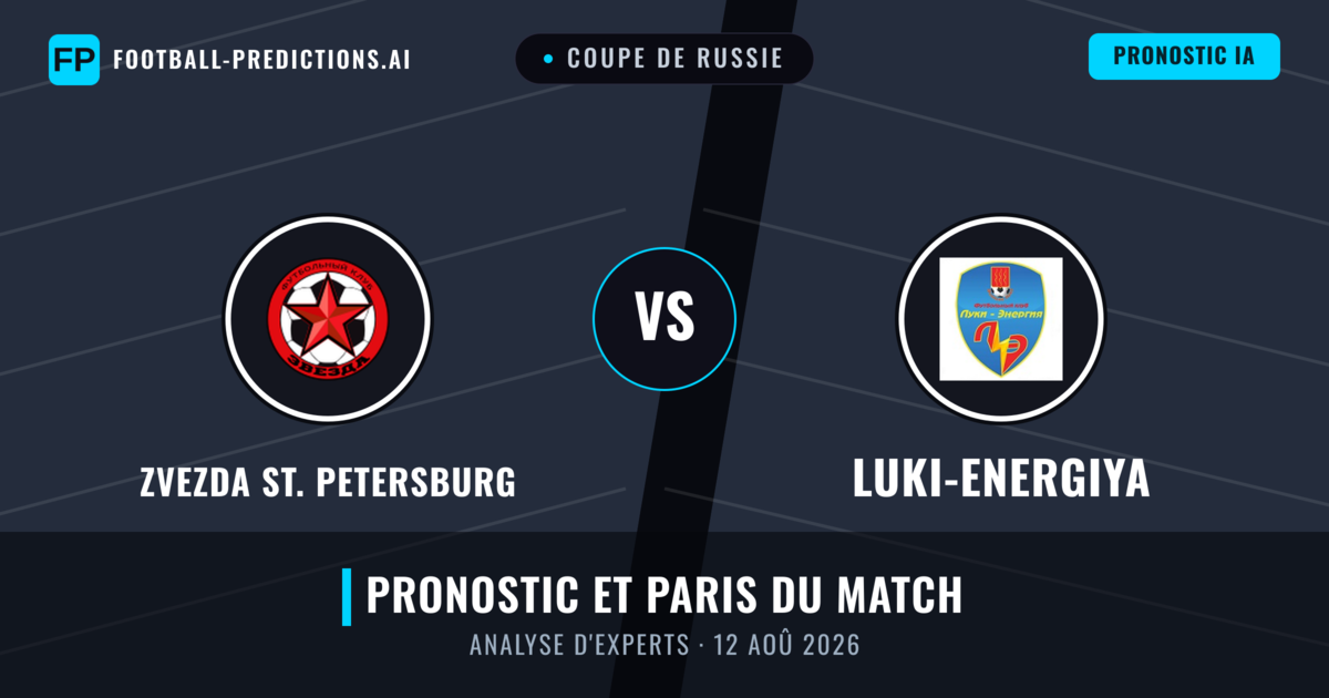 Zvezda St. Petersburg vs Luki-Energiya — pronostic et avant-match
