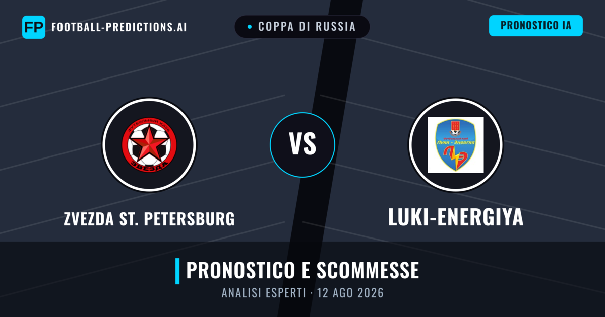Zvezda St. Petersburg vs Luki-Energiya — pronostico e anteprima del match