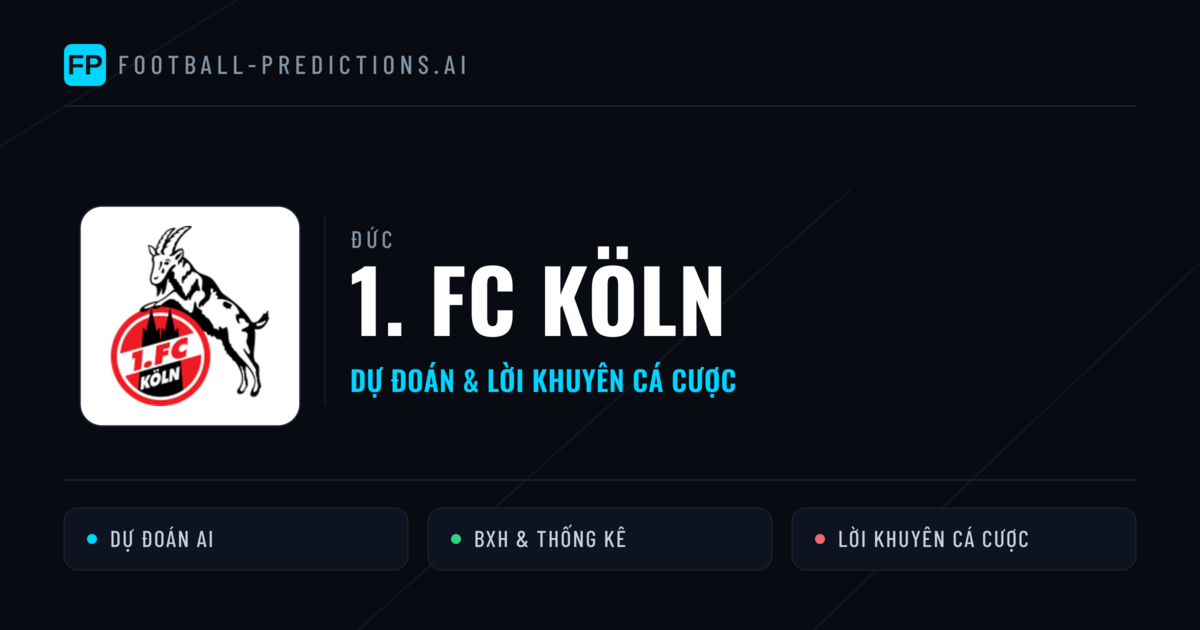 1. FC Köln Dự đoán & Thống kê
