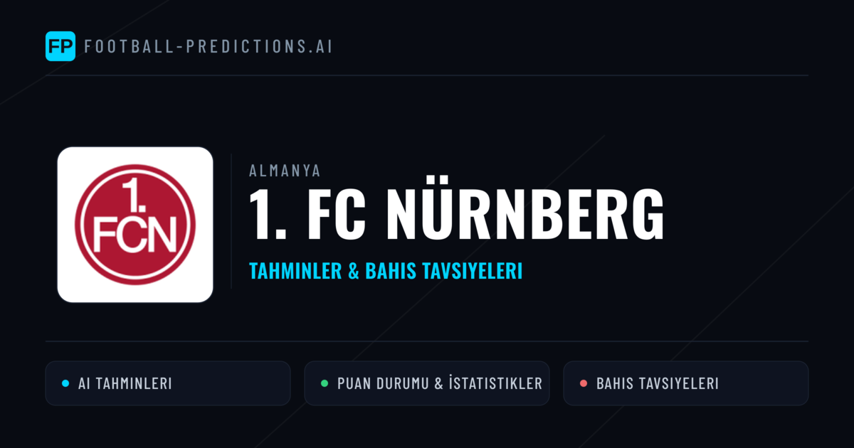 1. FC Nürnberg Tahminleri & İstatistikler
