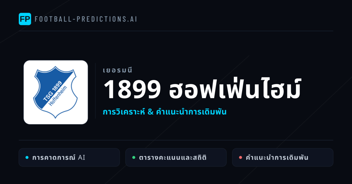 1899 ฮอฟเฟ่นไฮม์ การวิเคราะห์และสถิติ