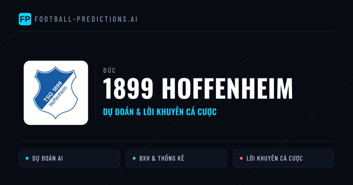 1899 Hoffenheim Dự đoán & Thống kê