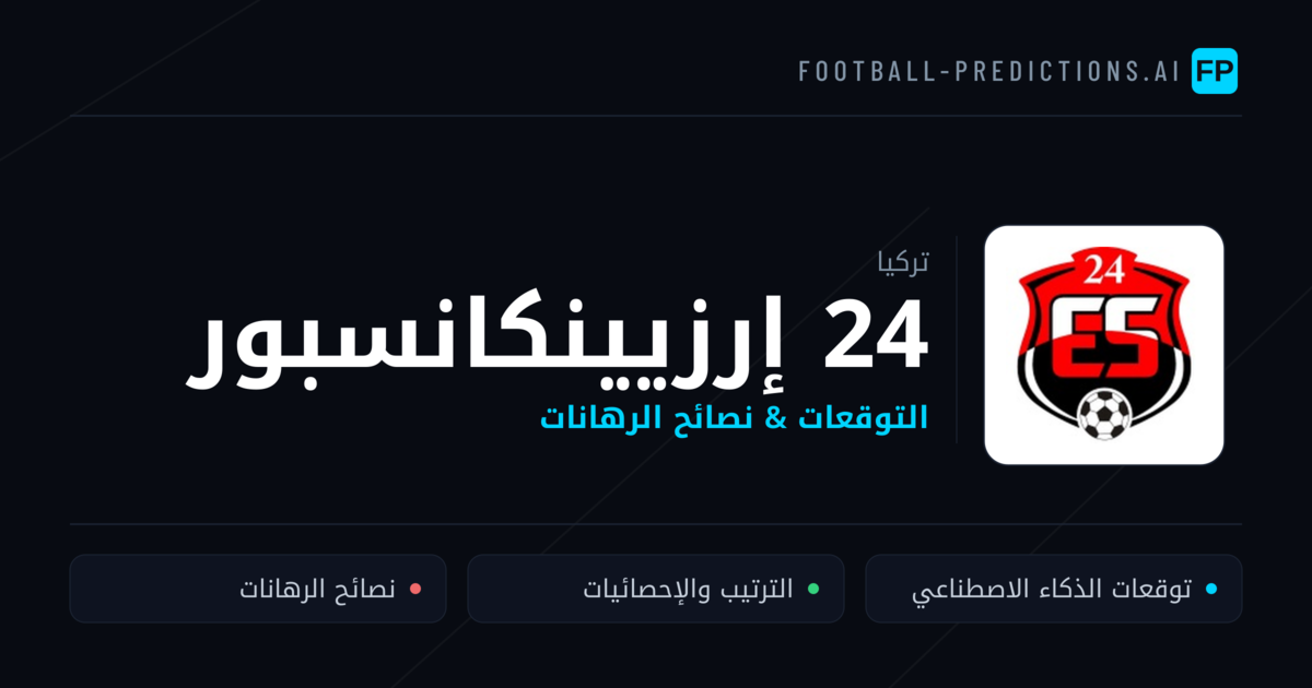 24 إرزيينكانسبور توقعات واحصائيات