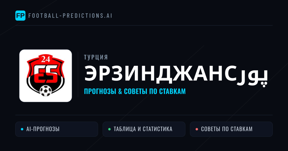 Эрзинджансپور прогнозы и статистика