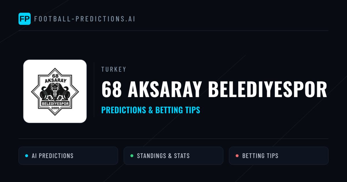 68 Aksaray Belediyespor Predictions & Stats