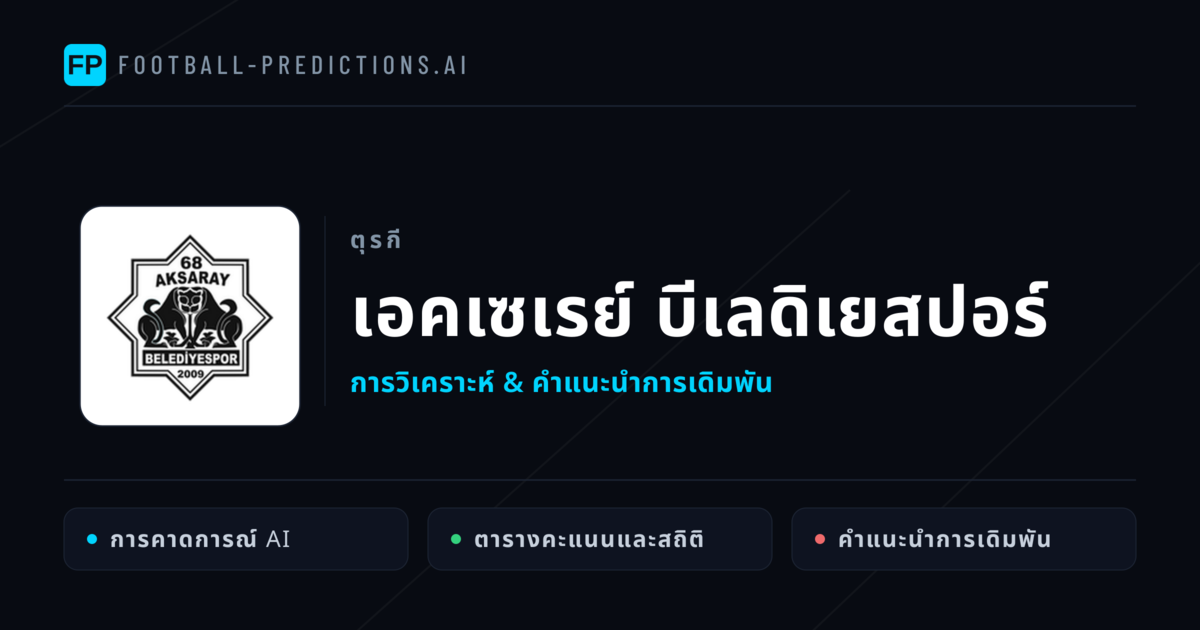 เอคเซเรย์ บีเลดิเยสปอร์ การวิเคราะห์และสถิติ