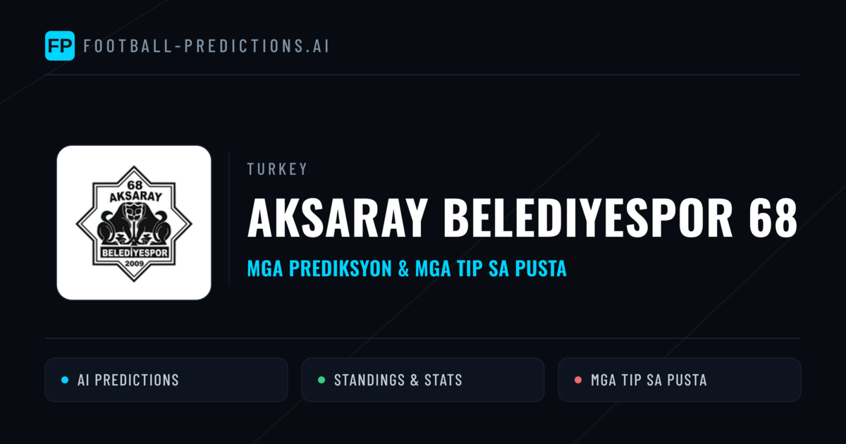 Aksaray Belediyespor 68 Predictions & Stats