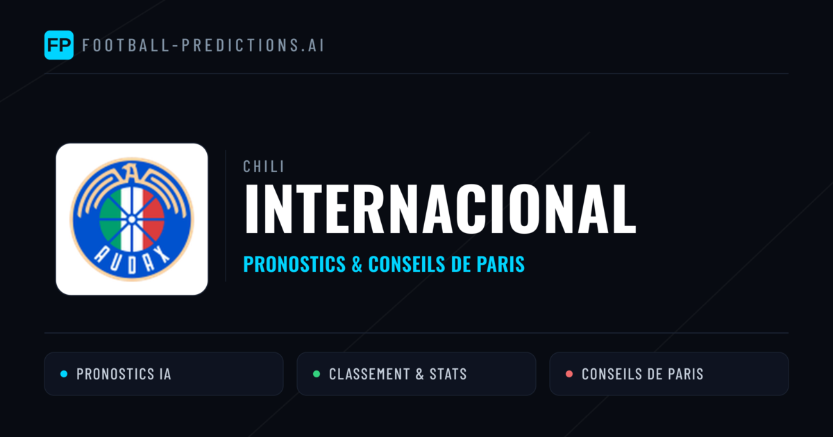 Internacional Pronostics & Statistiques