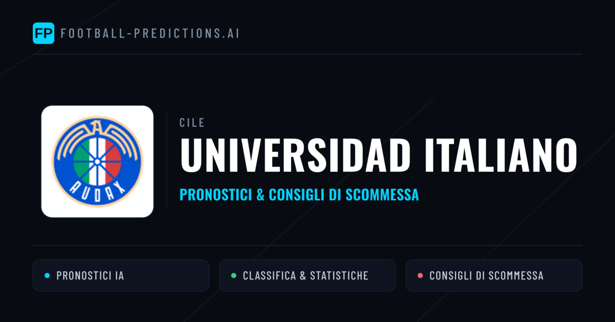 Pronostici e Statistiche Universidad Italiano
