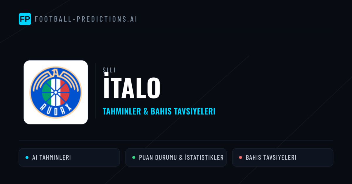 İtalo Tahminleri & İstatistikler