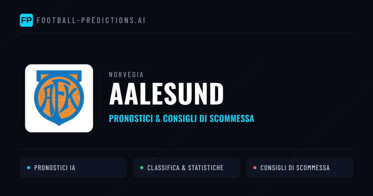 Pronostici e Statistiche Aalesund