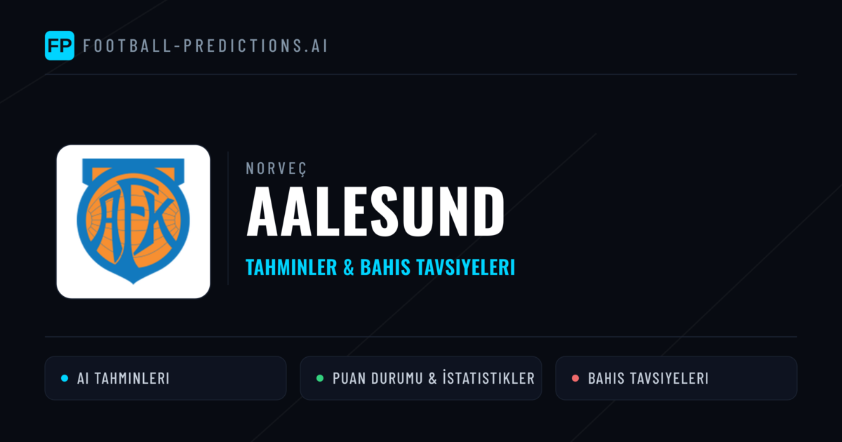 Aalesund Tahminleri & İstatistikler