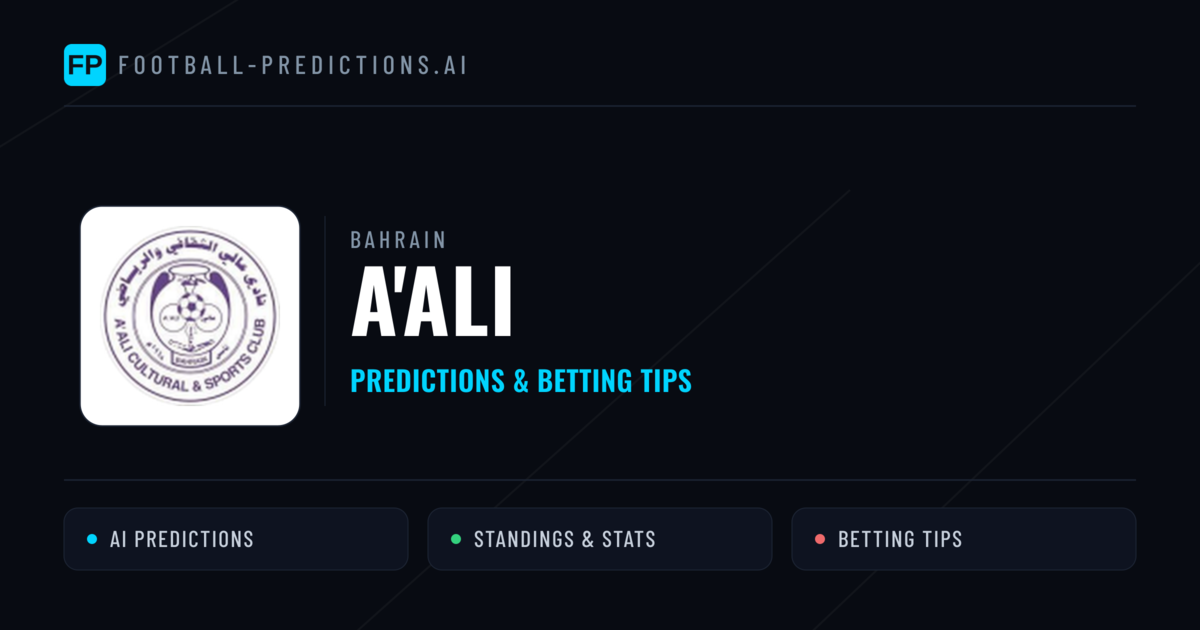A'Ali Predictions & Stats