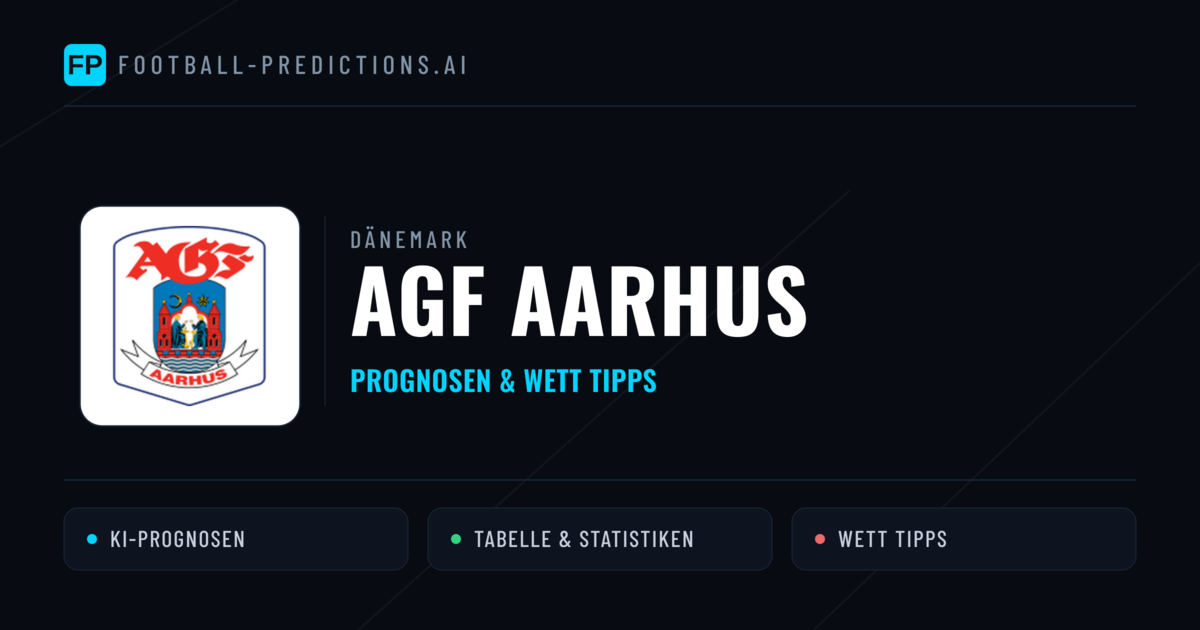AGF Aarhus Prognosen & Statistiken