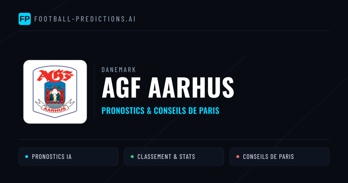 AGF Aarhus Pronostics & Statistiques