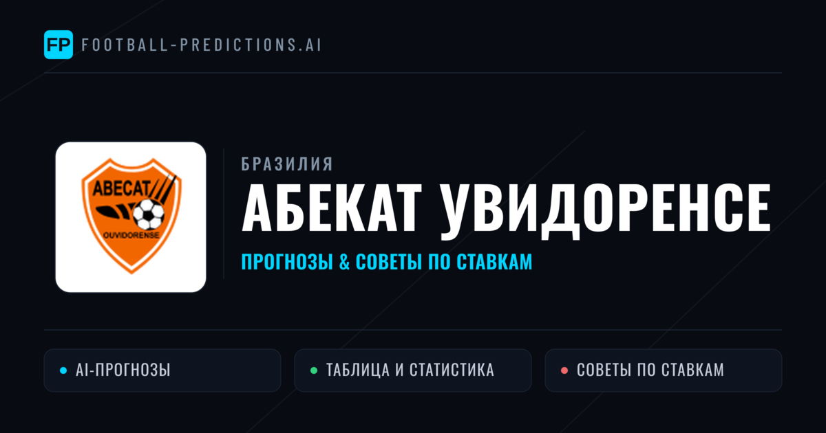 АБЕКАТ Увидоренсе прогнозы и статистика
