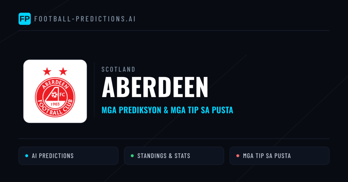 Aberdeen Predictions & Stats