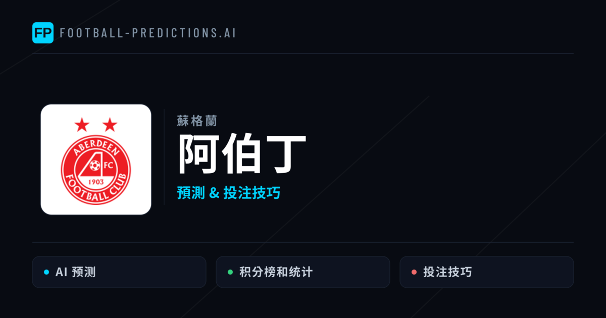 阿伯丁 運彩分析｜足球預測與數據