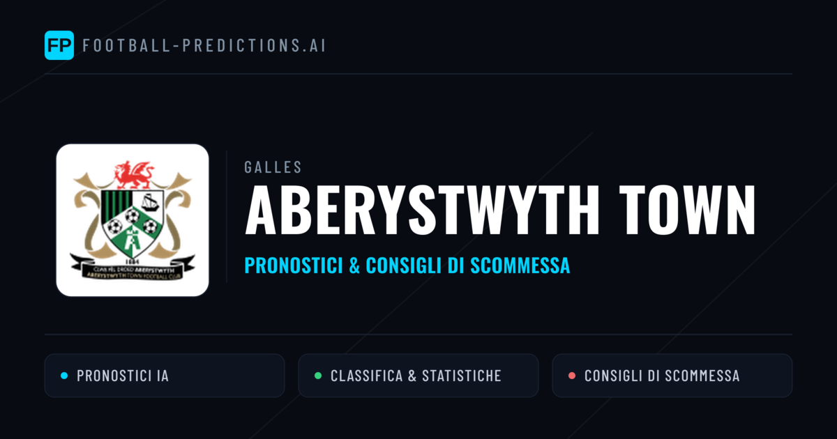 Pronostici e Statistiche Aberystwyth Town