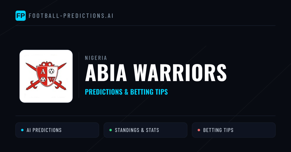 Abia Warriors Predictions & Stats