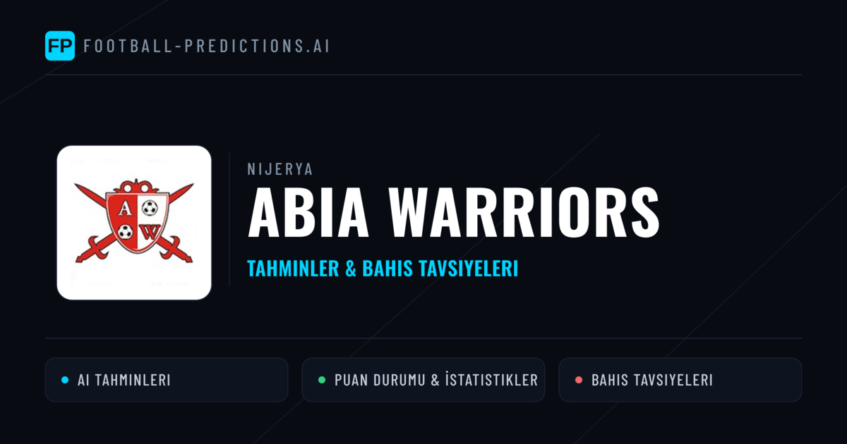 Abia Warriors Tahminleri & İstatistikler