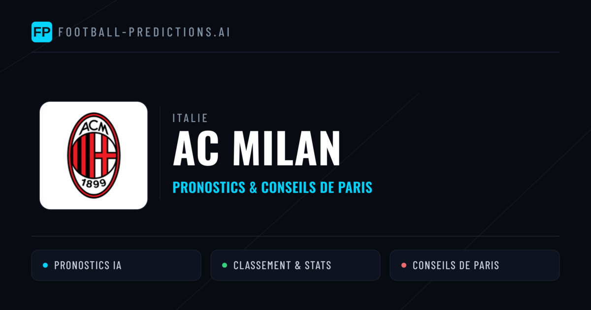 AC Milan Pronostics & Statistiques