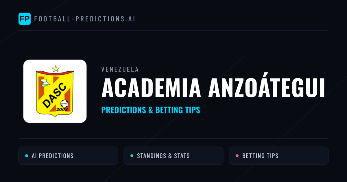 Academia Anzoátegui Predictions & Stats