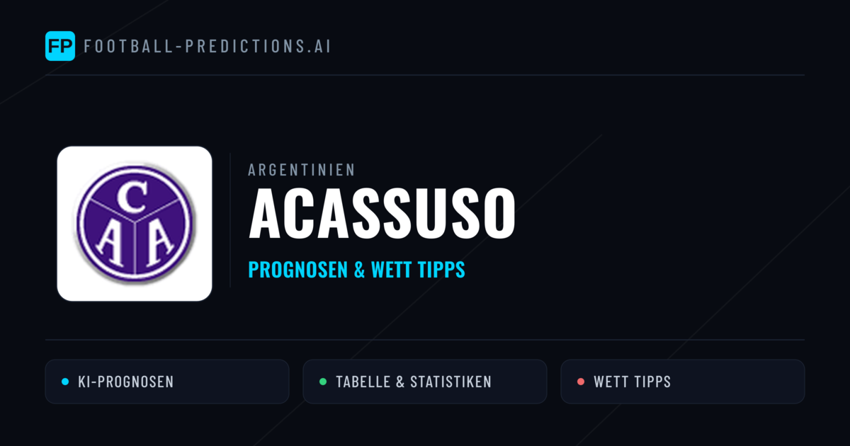 Acassuso Prognosen & Statistiken
