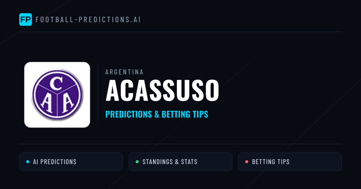 Acassuso Predictions & Stats