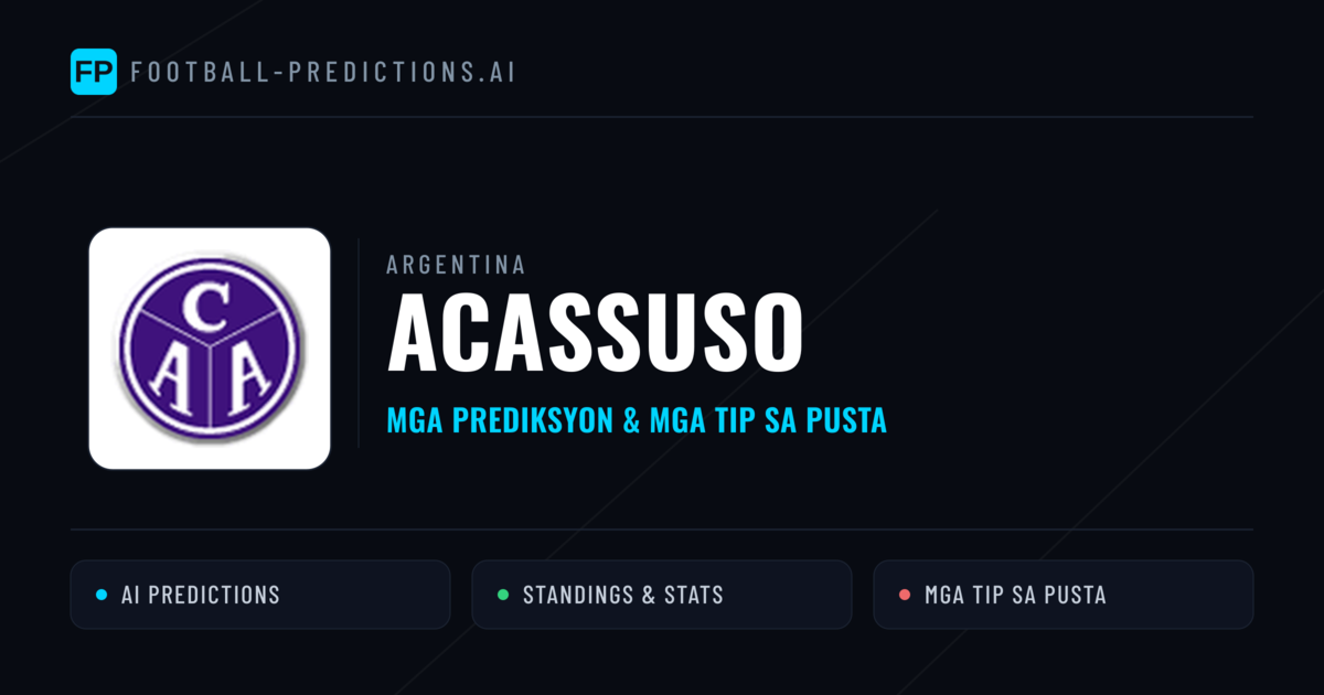 Acassuso Predictions & Stats