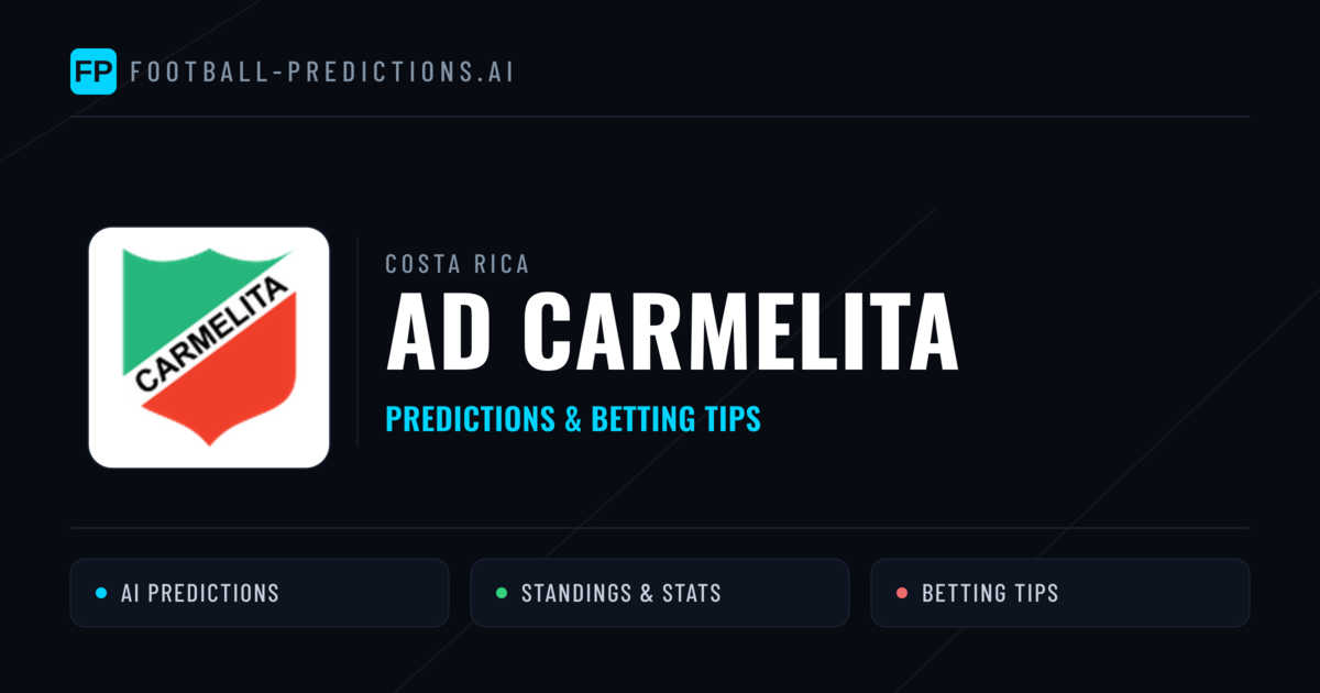 AD Carmelita Predictions & Stats