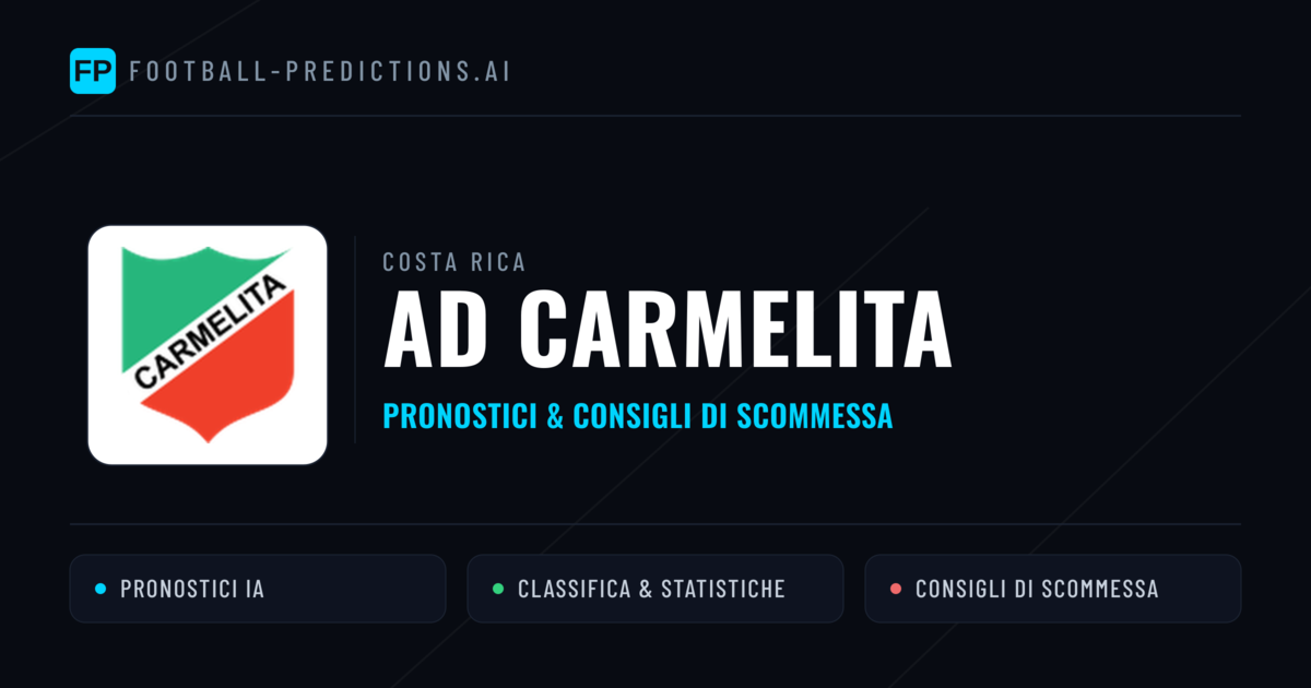 Pronostici e Statistiche AD Carmelita