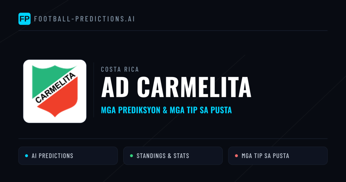 AD Carmelita Predictions & Stats