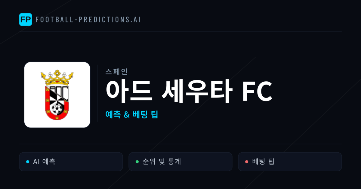 아드 세우타 FC 축구 예측 & 통계
