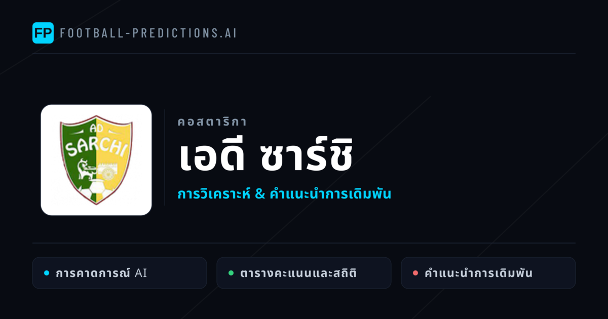 เอดี ซาร์ชิ การวิเคราะห์และสถิติ