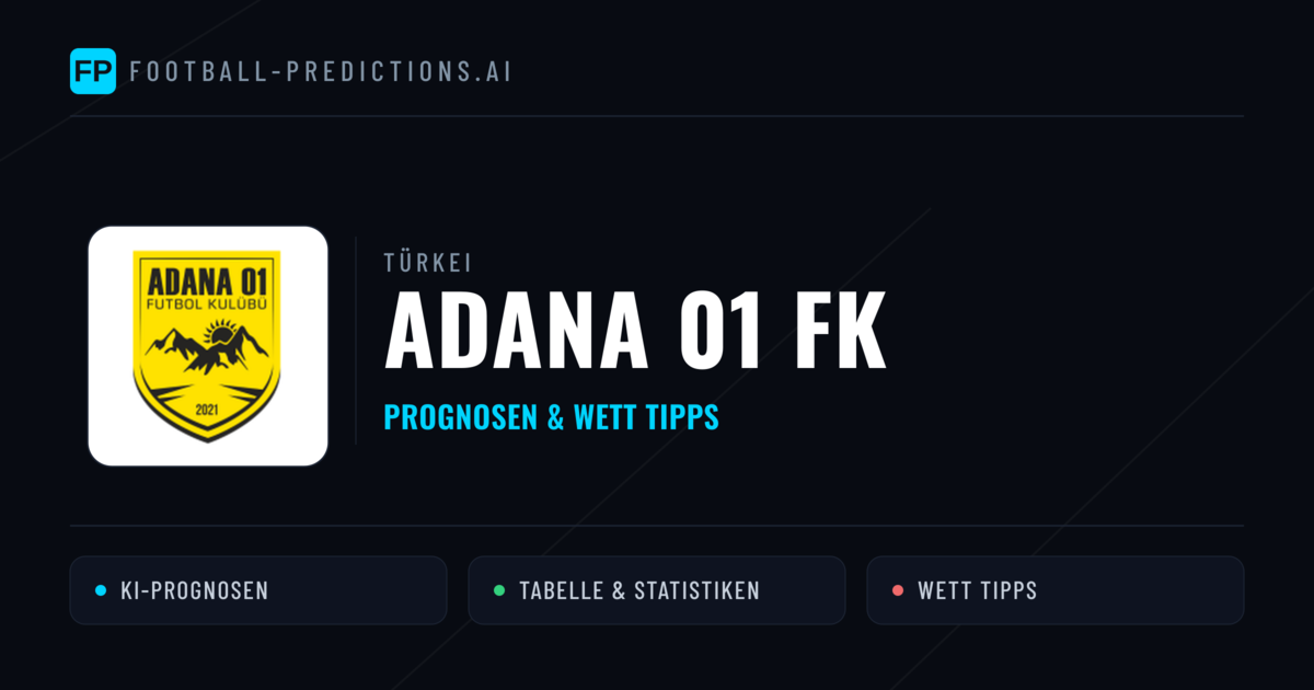 Adana 01 FK Prognosen & Statistiken