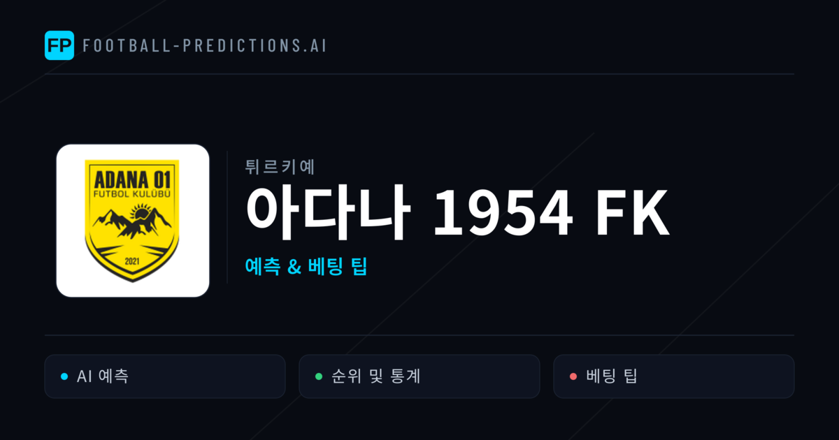 아다나 1954 FK 축구 예측 & 통계