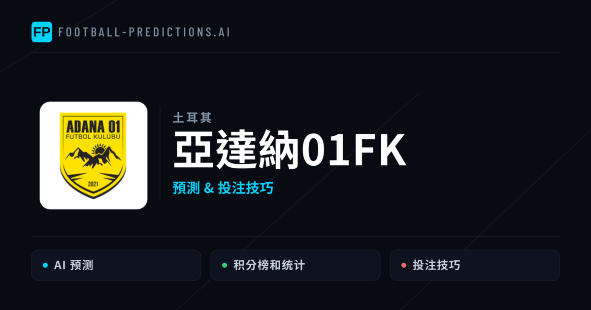 亞達納01FK 運彩分析｜足球預測與數據