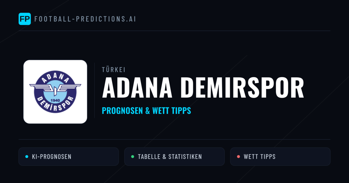 Adana Demirspor Prognosen & Statistiken