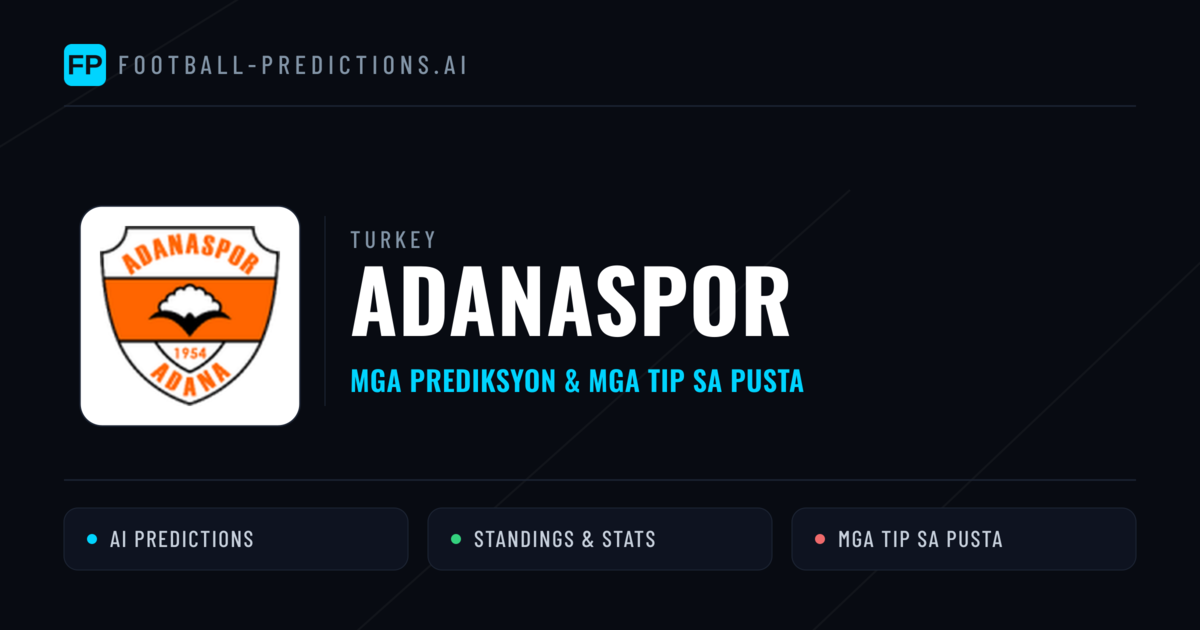 Adanaspor Predictions & Stats