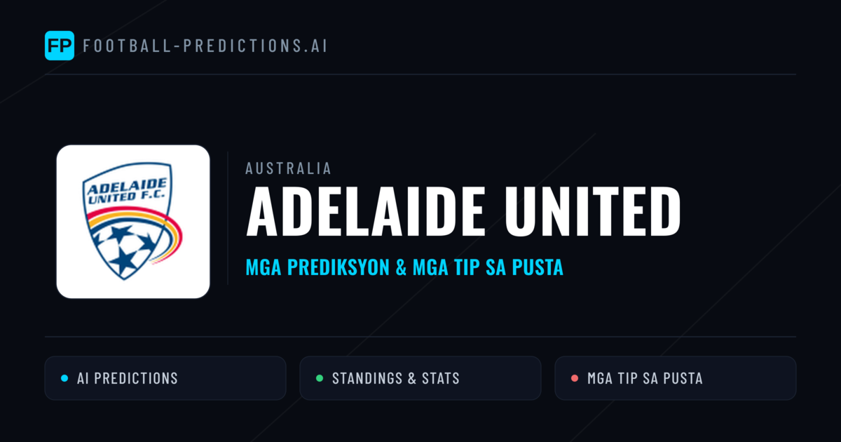 Adelaide United Predictions & Stats
