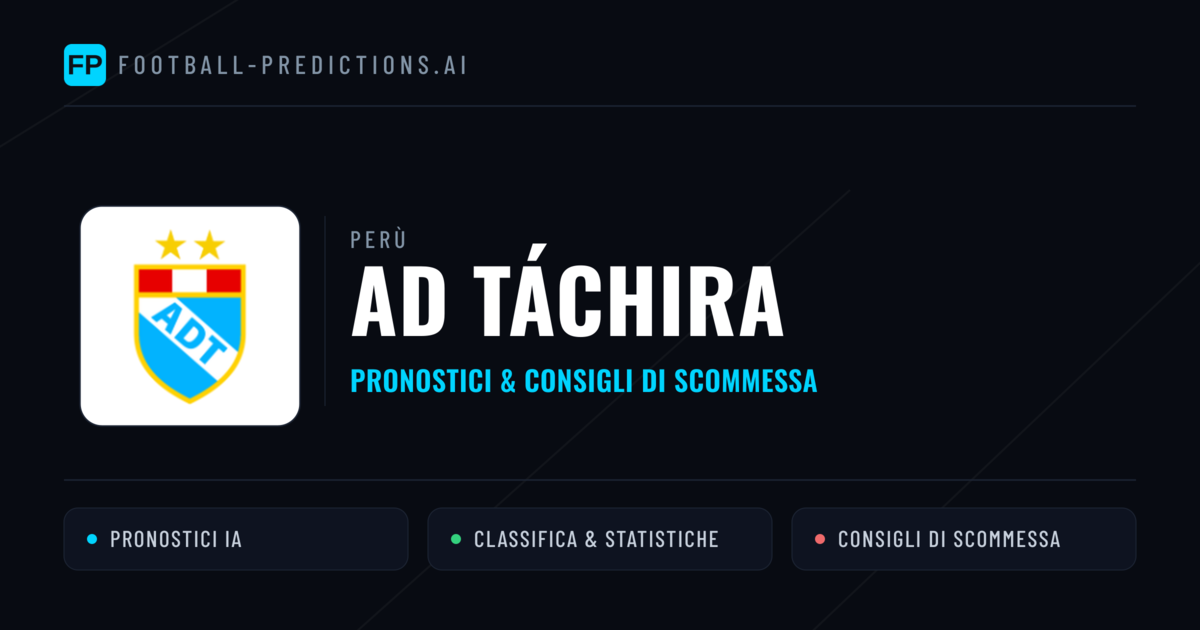 Pronostici e Statistiche AD Táchira