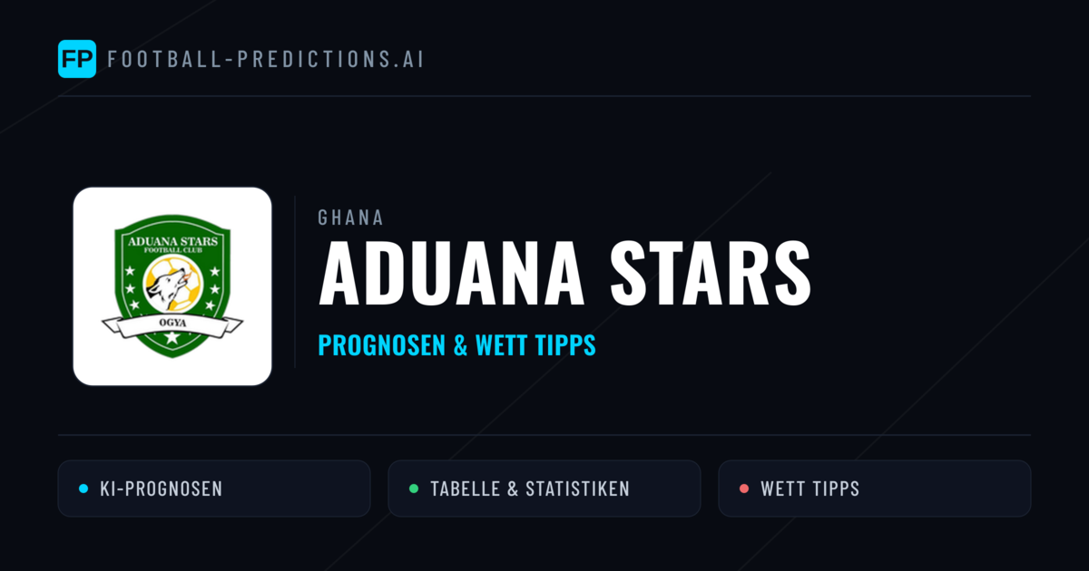 Aduana Stars Prognosen & Statistiken
